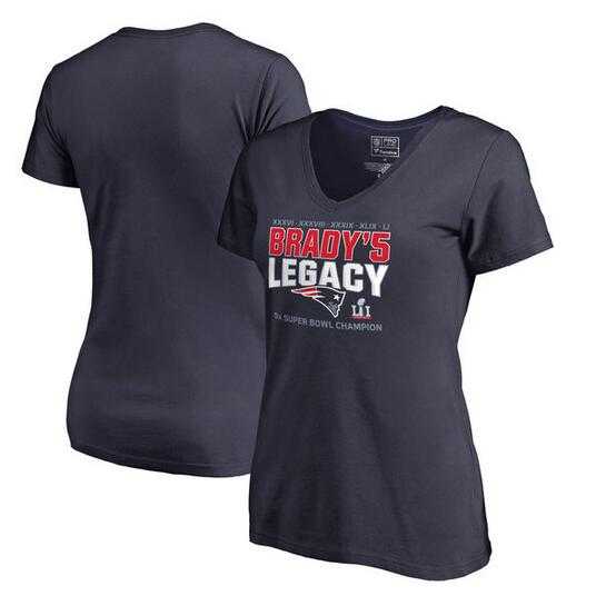 Women New England Patriots Tom Brady Pro Line by Fanatics Branded 5 Time Super Bowl Champions Legacy V Neck T-Shirt Navy FengYun,We sell and wholesale Women New England Patriots Tom Brady Pro Line by Fanatics Branded 5 Time Super Bowl Champions Legacy V Neck T-Shirt Navy FengYun on line form chian!